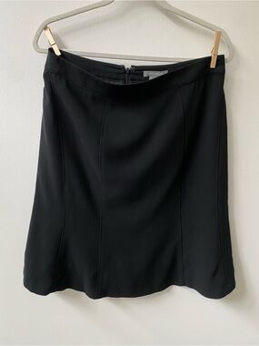 Ann Taylor Paneled Flare Midi Skirt